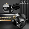 KZ d-fi earphones HiFi bass earbuds monitor 4-level tuning switch headphone Sport stereo sound noise reduction headset.