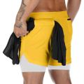 2023 Camo Running Shorts Men 2 In 1 Double-deck Quick Dry GYM Sport Shorts Fitness Jogging Workout Shorts Men Sports Short Pants.