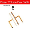 Power Volume Side Buttons Flex Cable For Nokia 6 6.1 6.2 7 7.1 7.2 8 8.1 X7 X6 Plus 2017 2018 Power Volume Flex Ribbon Keys Part. 