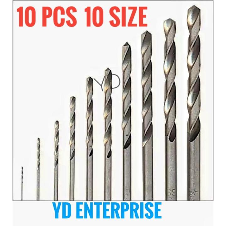 BITS-MINI DRILL BITS  10 Pcs 10 Size