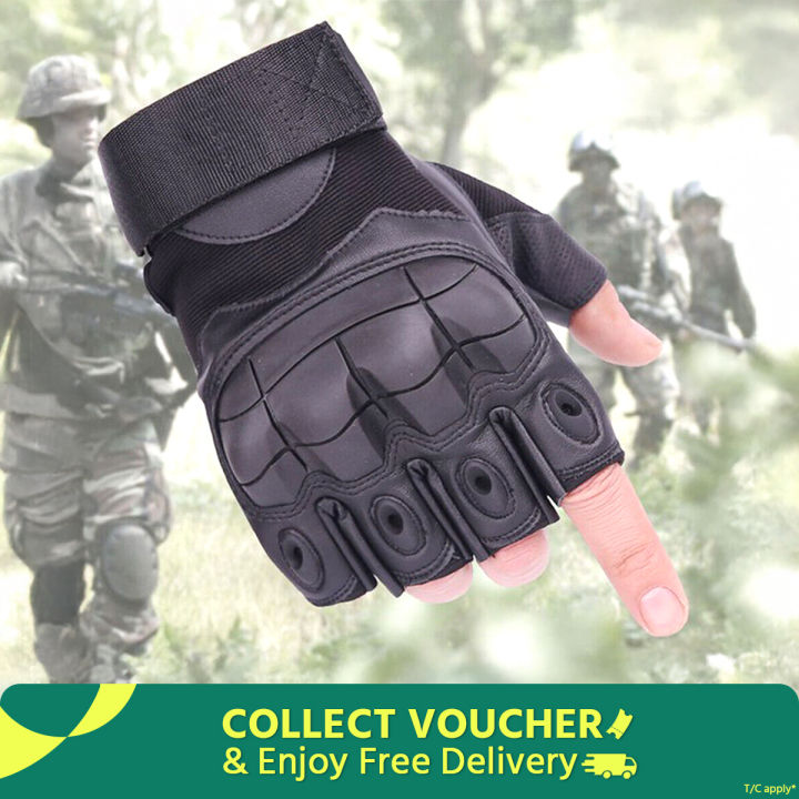 Half%20finger%20Military%20Grade%20Tactical%20Outdoor%20Hand%20Gloves-Black%20-%20Image%202