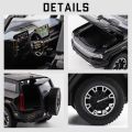 1:24 for Hummer EV SUV Off-Road Alloy Car Die Cast Toy Car Model Sound and Light Children's Toy Collectibles Birthday Gift. 