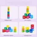 【Krystal】Stacking Cups Toy with Mesh Bag – 8 Colorful Cups, Numbers & Letters, Educational Play for Kids.