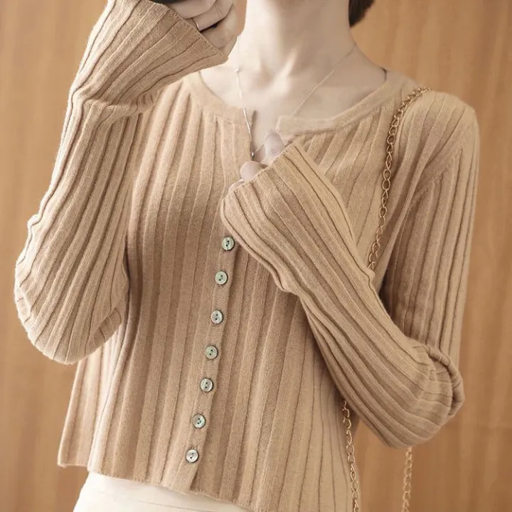 95%20Autumn%20and%20Winter%20New%20Knitted%20Cardigan%20Women's%20Fashion%20Short%20Outer%20Wear%20Long%20Sleeve%20Slimming%20Sweater%20Bottoming%20Shirt%20Top%20Coat%20Shawl%20-%20Image%208