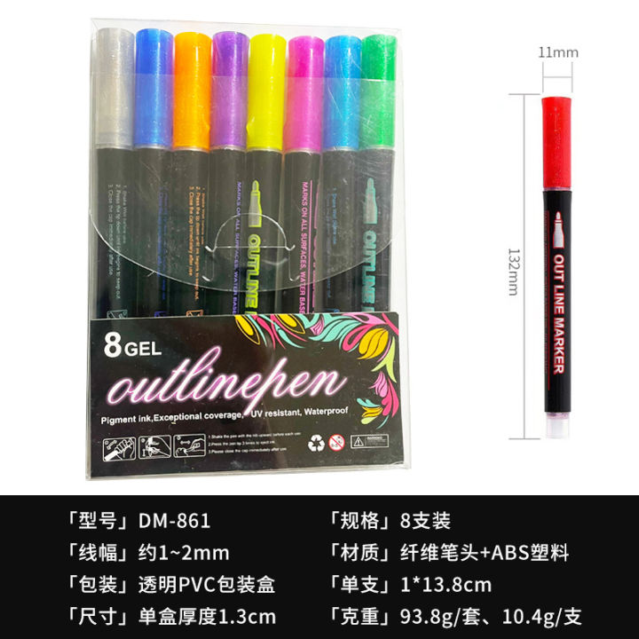 Contour%20pen%20double%20line%20contour%20pen%20metal%20glitter%20pen%20set%20marker%20pen%20account%20pen%20highlighter%20brush%20wholesale%20-%20Image%207