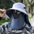 Summer Sun Hats UV Protection Outdoor Hunting Fishing Cap for Men Women Hiking Camping Visor Bucket Hat Removable Fisherman Hat.