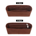 EverToner Felt Cloth Insert Bag Organizer Women Fits For FENDI Baguete Makeup Tote Handbag Organizer Travel Inner Purse Portable Cosmetic Bags. 