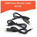 USB Power Boost Line DC 5V To DV 9V / 12V Step Up Module USB Converter Adapter Cable 2.1x5.5mm Plug for Arduino WIFI. 