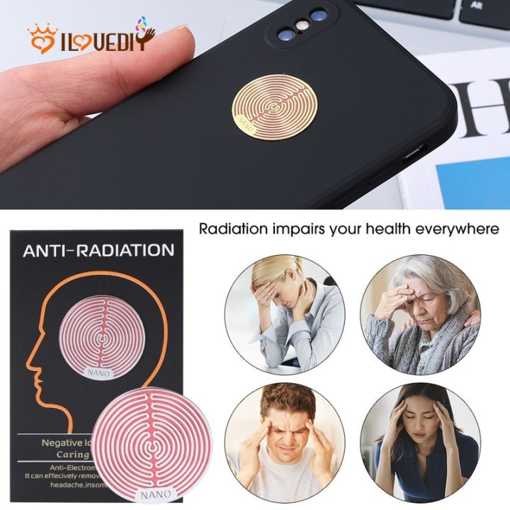 Universal Mobile Phone EMF Blocker /Round Self Adhesive Radiation Protection Stickers/Anti-Radiation Sticker For Phone Laptop Tablet