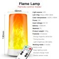 USB Rechargeable LED Flame Lamp Simulated Flame Effect Light Realistic Fire Atmosphere Light Indoor Decoration 4 Lighting Modes. 