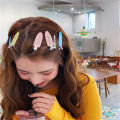 4Pcs/Set Seamless Wide Resin Transparent Candy Color Hair Clips Protect Hair Makeup Duckbill Clip.