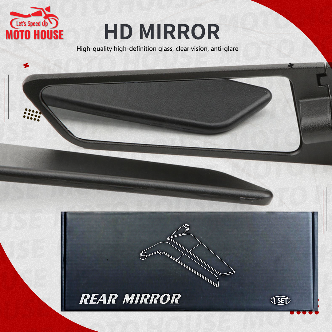 New Scratch Resistant Motorcycle Side Mirrors Aluminum Motorcycle Mirror Universal Motorcycle Mirror 360 Degree Rotation