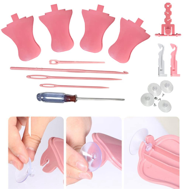 1%20Set%20DIY%20Knitting%20Machine%20Parts%20,%20Rotating%20Knit%20Loom%20Wire%20Rack%20Replacement%20with%20Tensioner,%20Knit%20Hook%20Kit%20-%20Image%206