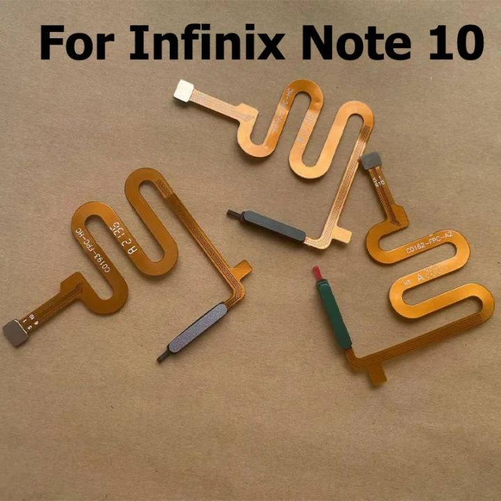 Original For Infinix Note 10 X693 Home Button Fingerprint Touch ID Sensor Flex Cable