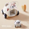 【Toy life hall】Toy Vehicles Gift Vehicles Kids Launching Cartoon Animal Interactive Toy Baby Toy Cars Ejection Toy Cartoon Car for Babies. 