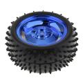 85 mm Rubber Spiked tires Wheel With Hex Coupling Coupler (2 Set). 