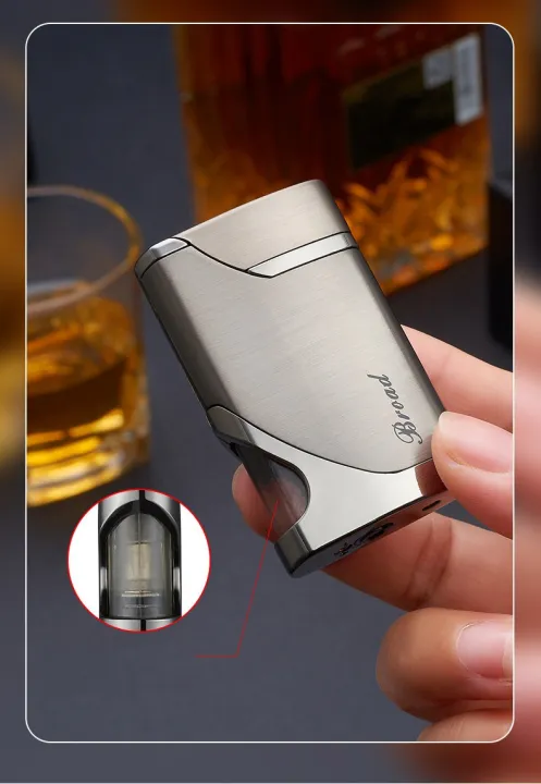 HOT%20Metal%20Windproof%20Torch%20Turbine%20Butane%20Gas%20Lighter%20Outdoor%20Cigar%20Kitchen%20Barbecue%20Blue%20Flame%20Large%20Fire%20Lighter%20Men's%20Gift%20-%20Image%205