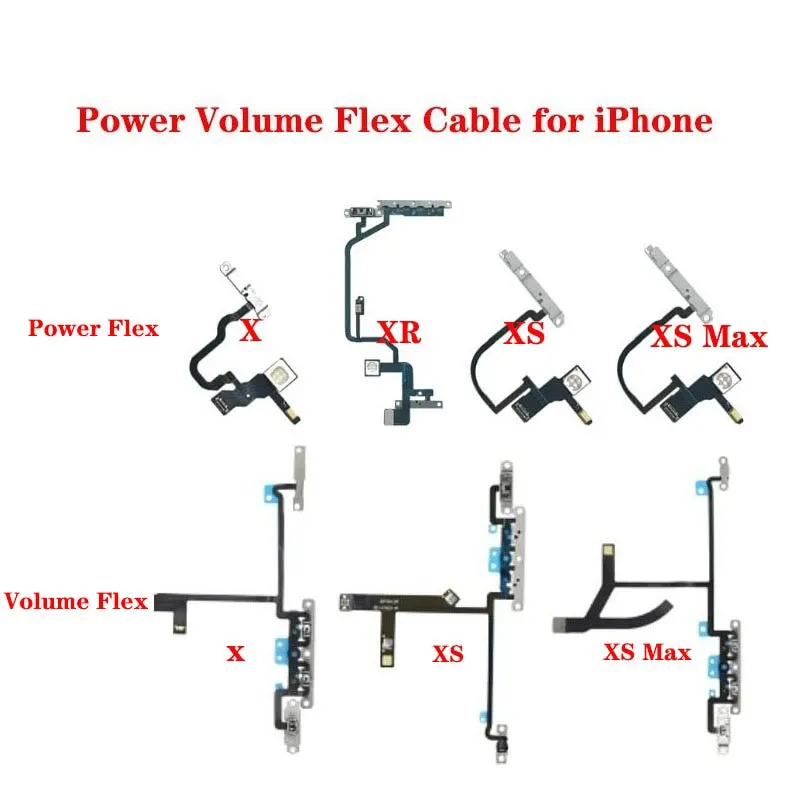 Nappe Power/volume Originale Pour IPhone X / XR / XS / XS Max - Neuf - Pièce De Rechange