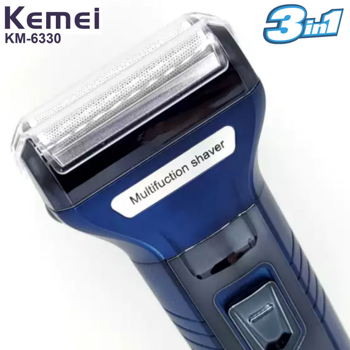Kemei%20KM%20-%206330/6558%20Reciprocating%203%20in%201%20Multi%20Useable%20Electric%20Shaver%20-%20Black%20EU%20Plug%20-%20Image%205
