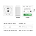 Aubess Tuya MINI Wifi Smart Switch 16A Supporte 2-way control Timer Wireless Switches Smart Home Automation Compatible with Alexa Google Home. 
