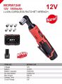 MPT Cordless Ratchet Wrench Kit 12V 3/8" 40Nm 1 Hour Fast Charger MCRW1240. 