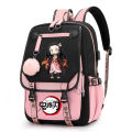 Harajuku Novelty School Bags Anime Demon Slayer Kamado Nezuko Backpack Children Girls Kawaii Schoolbag Travel Bag Women Daypacks. 