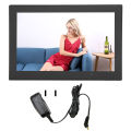 Electric Video Photo Frame, 10.1 Inch 100-240V IPS Touch Screen WiFi Digital Photo Frame 16GB Storage 1280x800 for Graduation. 