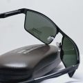 Exclusive 2585 Black Square Curved Polarised Sunglass For Unisex.
