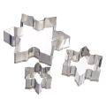 3pcs Metal Snowflake Baby Biscuit Cookie Cutter Fondant Cake Mould -. 