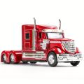 MAISTO Figure 1:64 International Lonestar Container Trailer Truck Transporter Simulation Alloy Trailer Car Model Toy Transport Vehicle Gift For Kids. 