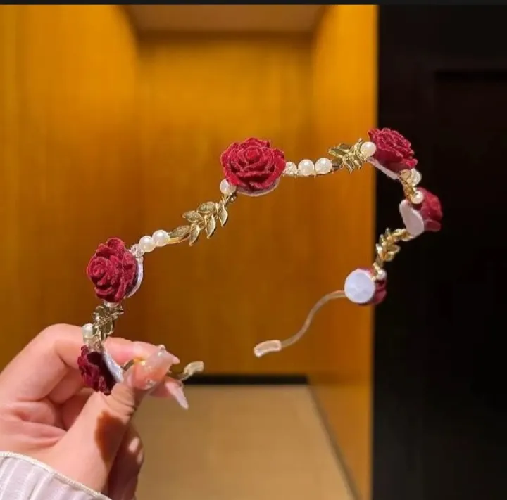 Handmade%20velvet%20flowers%20crown/%20hair%20band%20style%20hijab%20headpiece%20-%20Image%208