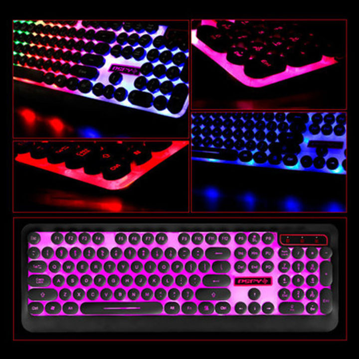 Clearance%20City%20Square%20Circle%20M300%20Gaming%20Keyboard%20104%20Key%20Backlit%20Keyboard%20USB%20Wired%20Round%20Keyboard%20Punk%20Keyboard%20-%20Image%204