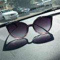 LongKeeper Sunglasses Cat Eye Women Men Sun Glasses Eyewear Eyeglasses Plastic Frame Clear Lens UV400 Shade Fashion Driving New. 