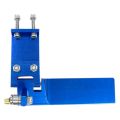 2X RC Boat Aluminium Alloy Brand 75mm Metal Suction Water Rudder for Remote Control RC Boats CNC Parts Blue.
