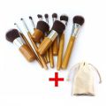 Bamboo Brush Set Of 11 Pcs - Brush Set. 