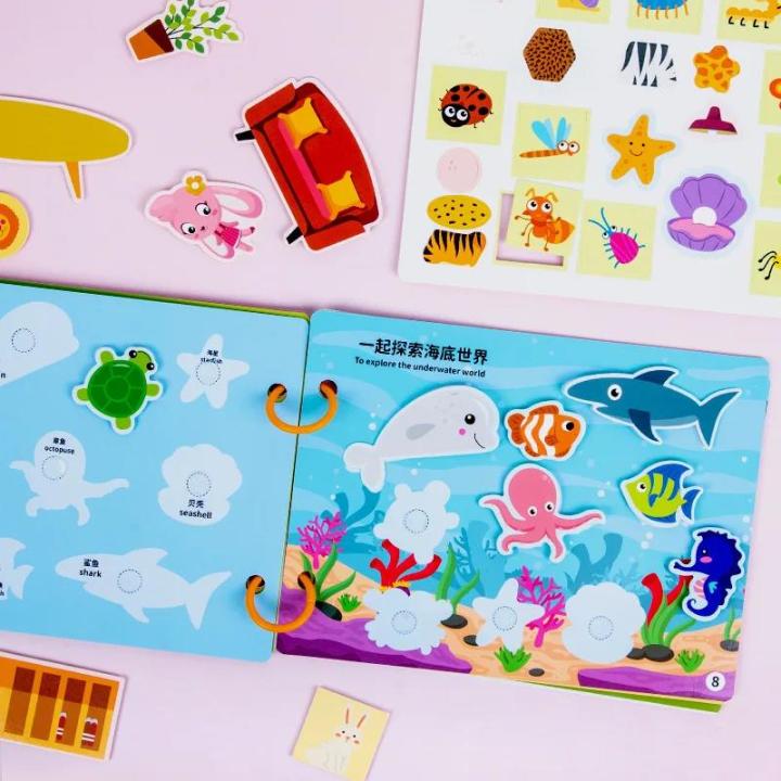 Quiet%20Busy%20Book%20Baby%20Montessori%20Material%20Toys%20Sticker%20Busy%20Board%20Matching%20Games%20Early%20Educational%20Learning%20Toys%20for%20Toddler%20-%20Image%204