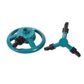 Garden Sprinklers Water Durable Rotary Three Nozzle Pipe Hose Sprinkler 360 Degree Automatic Rotating Water Sprinkler. 