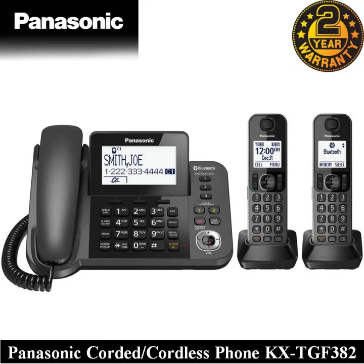 Panasonic%20KX-TGF382%20Link2Cell%20Bluetooth%C2%AE%20Corded/Cordless%20Phone%20-%20Image%202