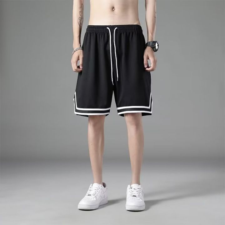 Basketball%20Shorts%20Men's%20Sports%20Loose%20Summer%20Fashion%20Brand%20Boys%20Quick-Drying%20Student%20Men's%20Ice%20Running%20Sports%20Fifth%20Pants%20-%20Image%206