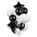 14pcs Multi Confetti Metallic Foil Globos Happy Birthday Party Balloon.