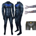 Movies Nightwing Cosplay Costume Bodysuit Superhero Jumpsuuit Comic Zentai Suit Halloween Carnival for Party Men Kids Role Play. 