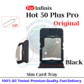 For Infinix Hot 50 Plus Pro SIM Card Tray Holder with Sim Ejector Pin Replacement Parts.