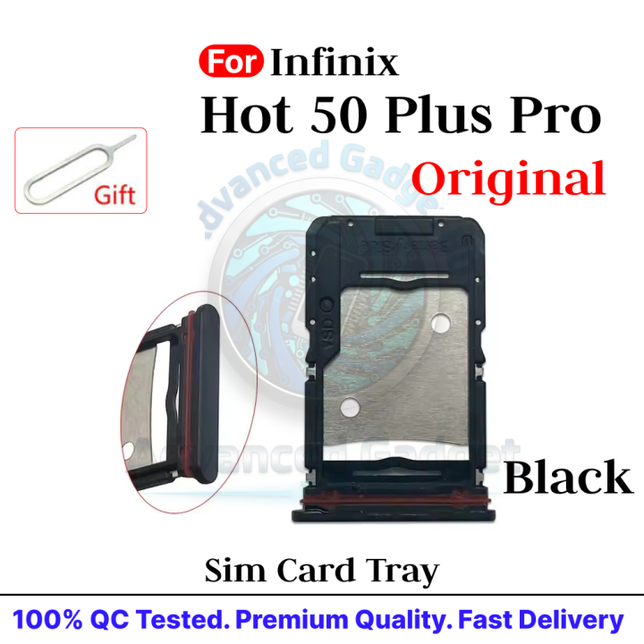 For%20Infinix%20Hot%2050%20Plus%20Pro%20SIM%20Card%20Tray%20Holder%20with%20Sim%20Ejector%20Pin%20Replacement%20Parts%20-%20Image%203