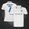 Ronaldo 7 Short Sleeve Collar Polo Football Jersey For Men - Half Sleeve Collar Polo Ronaldo 7 t shirt - Al-Nassr Jersey.