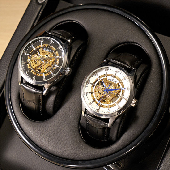 BALEITE Barrett Automatic Hollow Tourbillon Mechanical Watch Men's Business Leather Student Sports Fashion Watch
