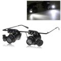 Wonderful Glasses Type 20X Watch Repair Binocular Magnifier with LED Light. 