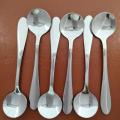 Stainless Steel Soup Spoon - 7 Inch, A Set of 6 Pieces. 