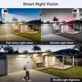 4K 8MP PTZ WiFi Camera Dual Lens Dual-screen 8X Zoom Auto Tracking Outdoor Video Cam Security Protection Waterproof Surveillance.