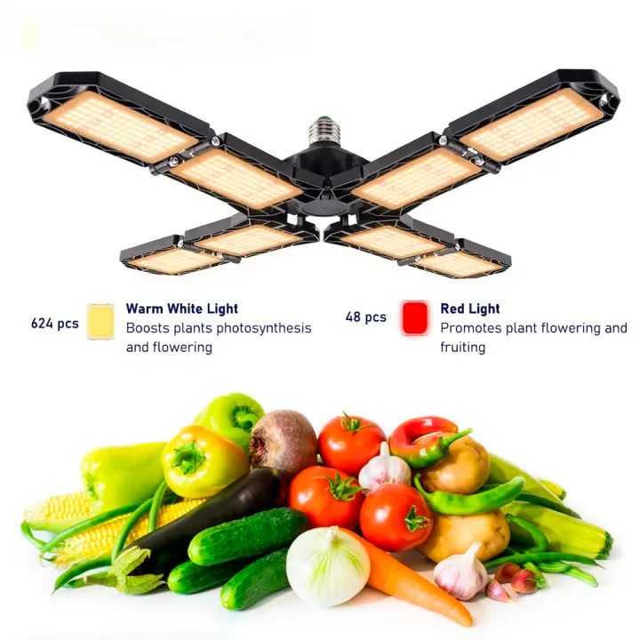 300W Foldable LED Grow Light Plant Phytolamp Full Spectrum Growth Bulb ...