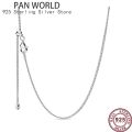 Hot 925 Sterling Silver Fashion Versatile Clavicle Chain Women's Necklace Is Suitable For The Original pan Pendant Jewelry. 